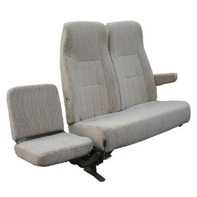 Custom Coaster Bus Seats , Tourist Bus Seats Anti Rust Treament With Back Handle